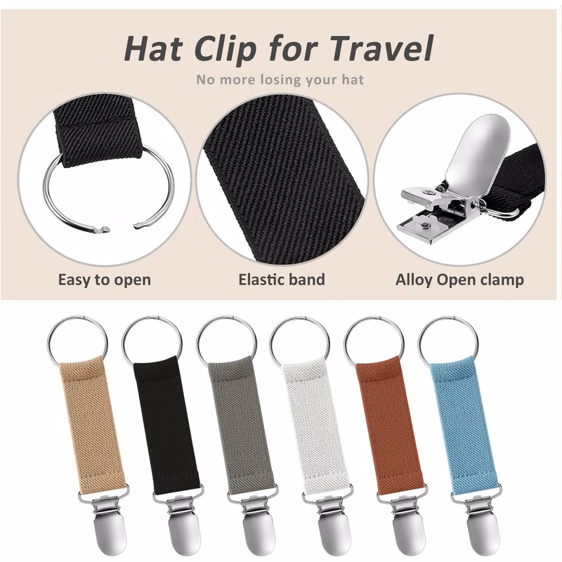 Portable Elastic Buckle Stainless Steel Glove Clip