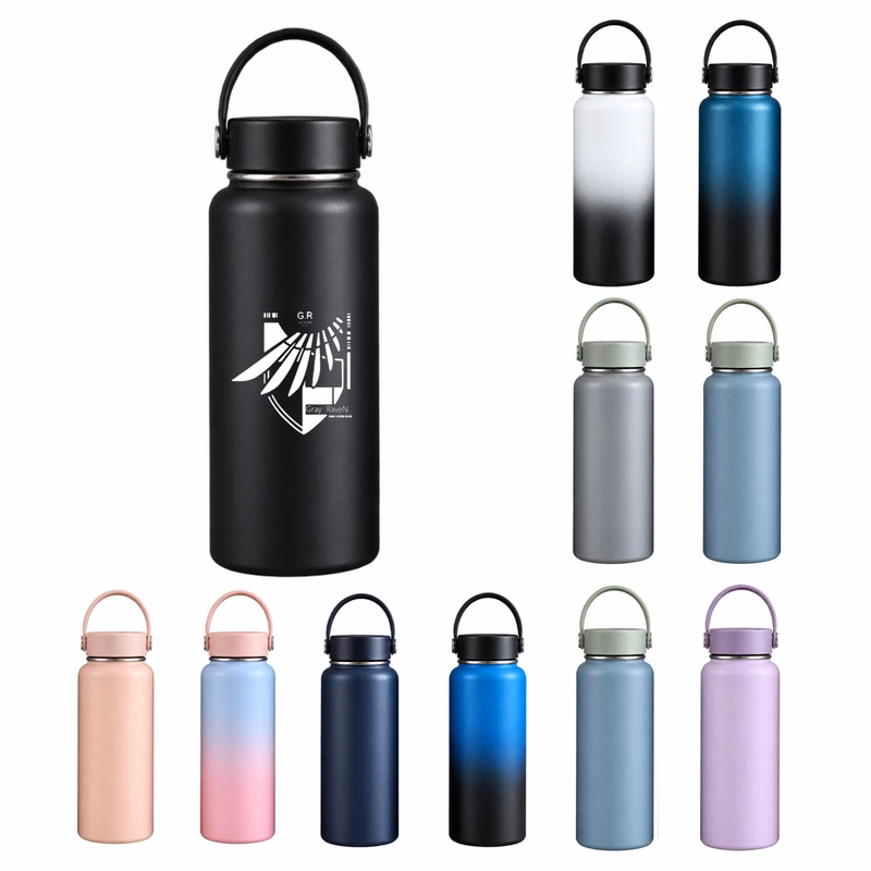 Customized 18 oz Insulated Mug With Flat Lid