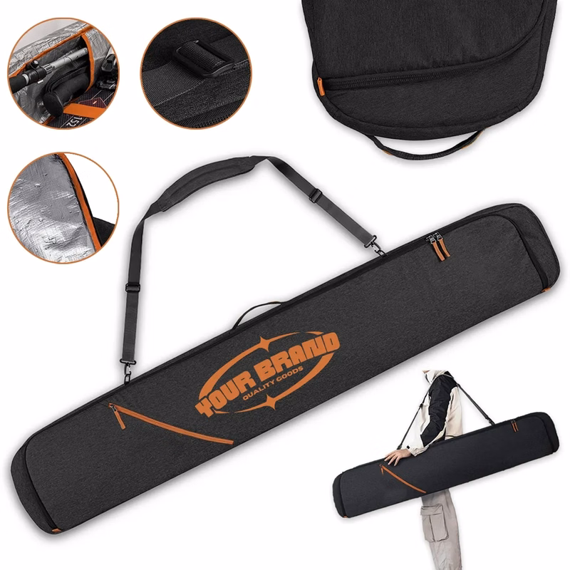 600D Premium Water-Resistant Padded Snowboard Ski Bags