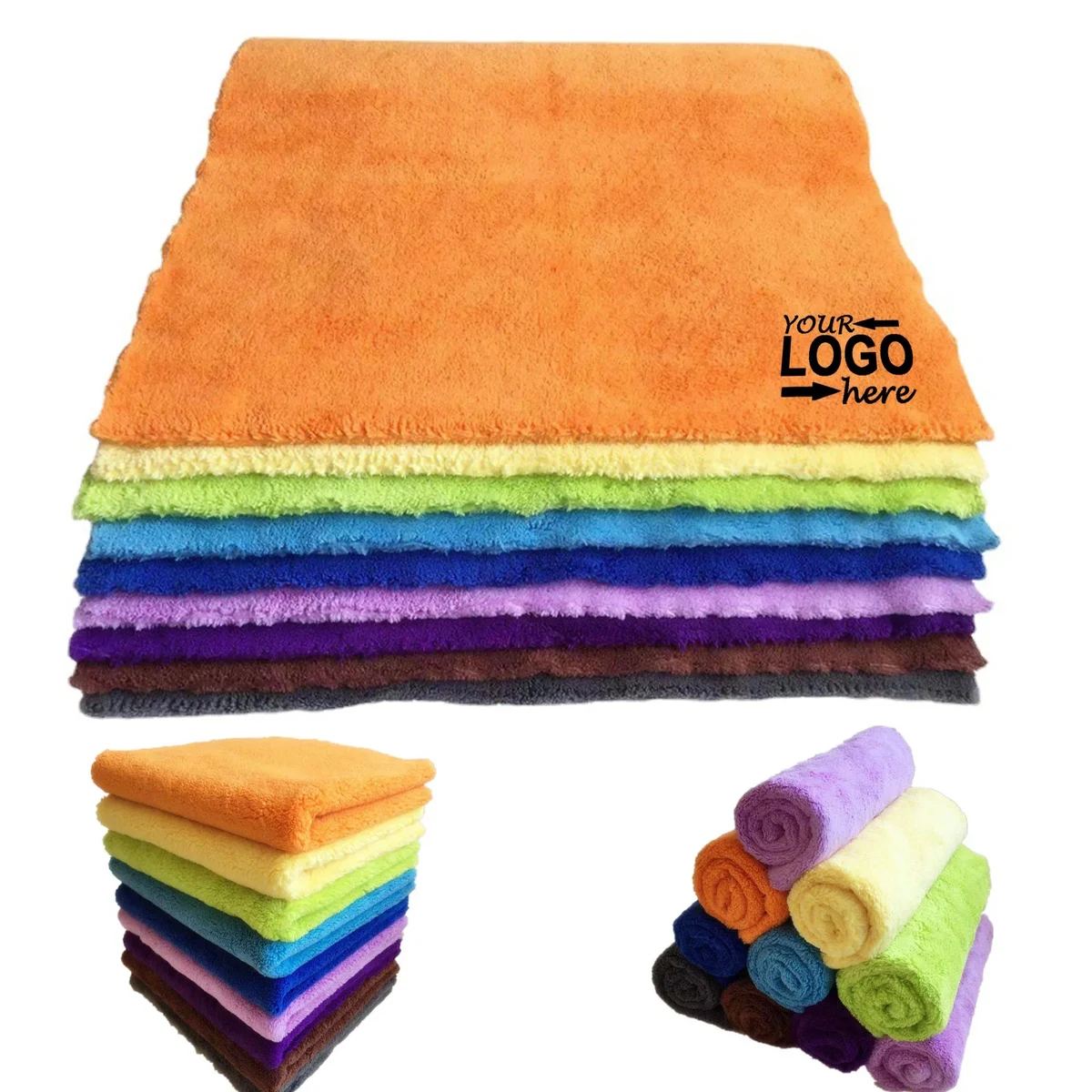 Buffing Polishing Towel Edgeless Microfiber Cloth 1