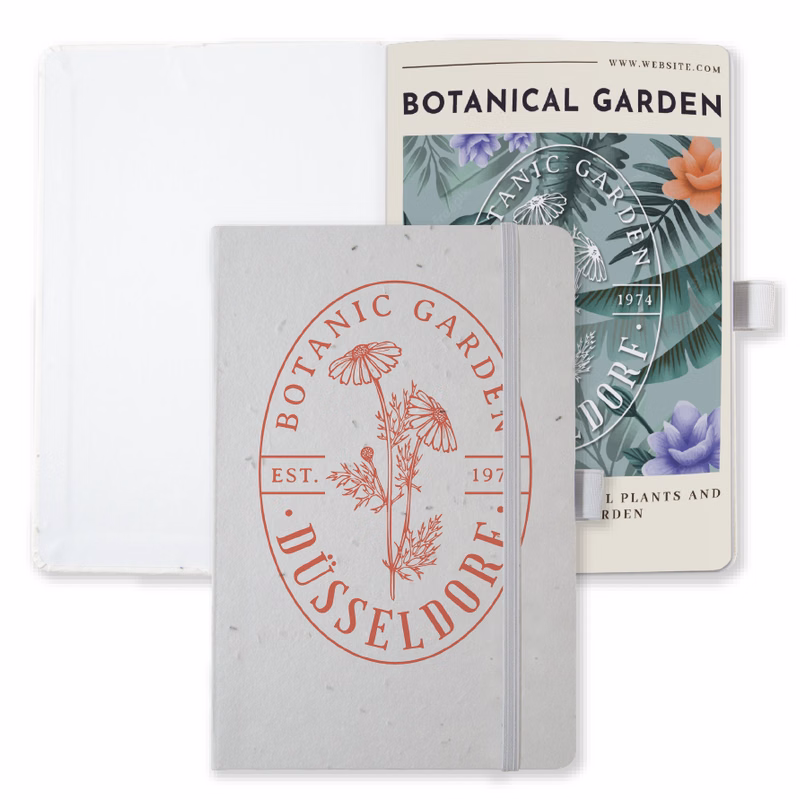 Recycled Seed Paper Journal w/ Tip-In