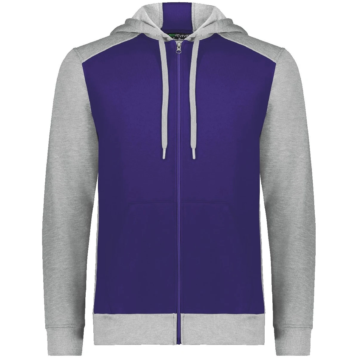 Unisex Eco Revive™ Three-Season Triblend Fleece Full-Zip Hooded Sweatshirt - 6899 1