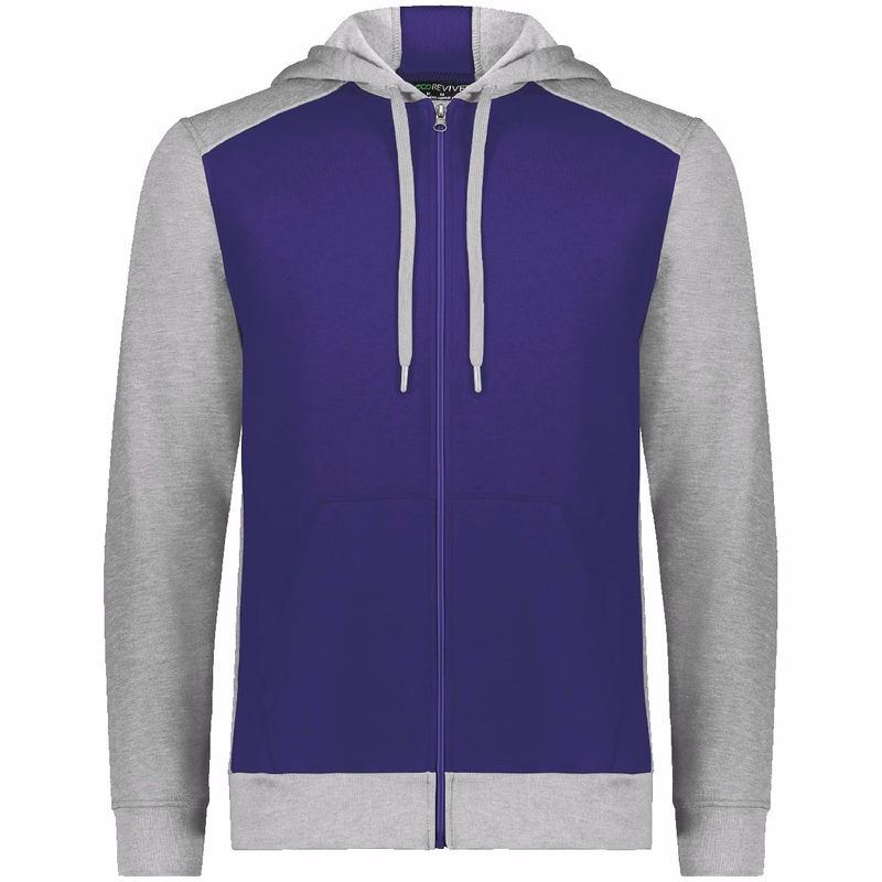 Unisex Eco Revive™ Three-Season Triblend Fleece Full-Zip Hooded Sweatshirt - 6899