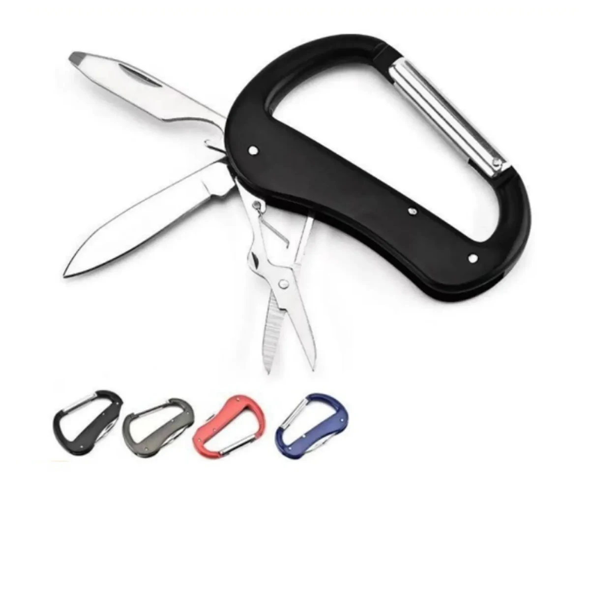 Metal D-type Multifunctional Climbing Carabiner 1