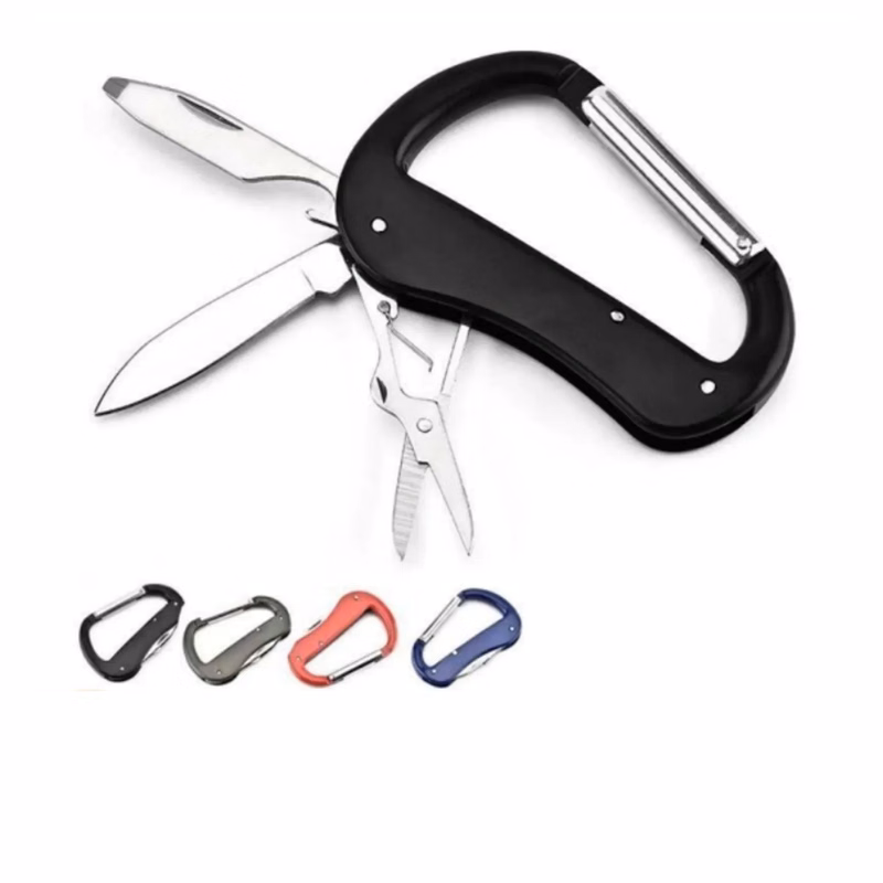 Metal D-type Multifunctional Climbing Carabiner