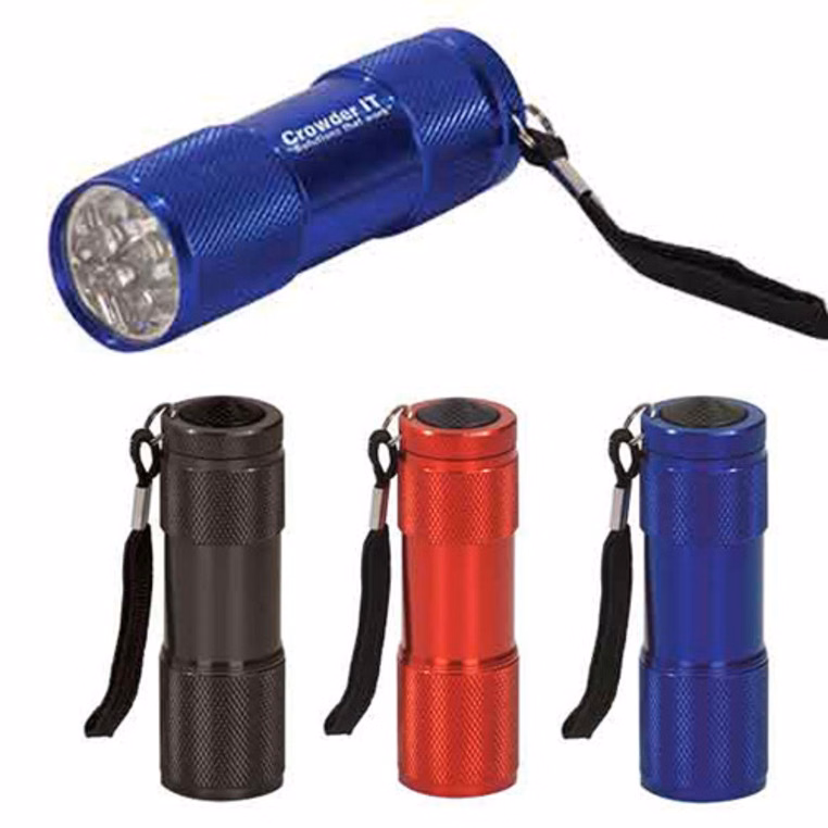 9 LED Flashlight w/Keychain