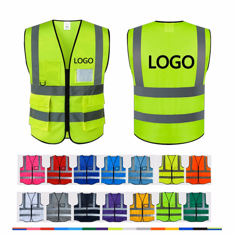 High Visibility Safety Reflective Vest With Pockets