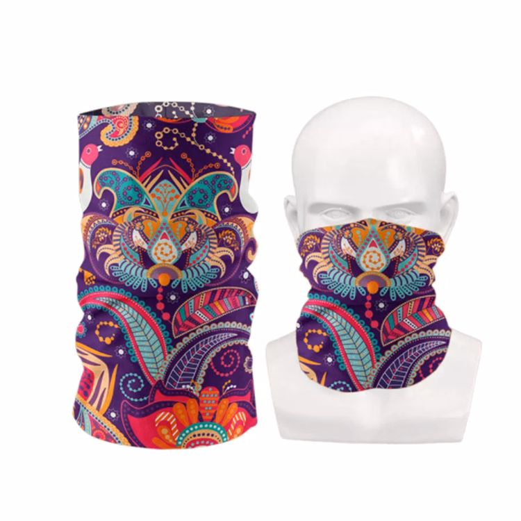 2-Layer Reusable Face Bandana mask Full Color neck gaiter