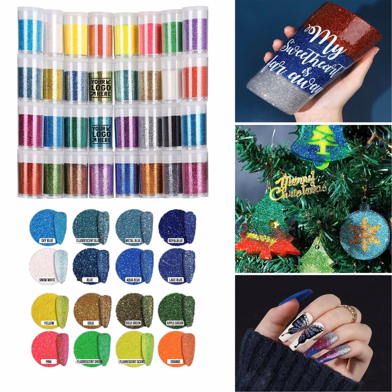 8 Grams Eyeshadow Makeup Bright Nail Art Pigment Glitter Powder