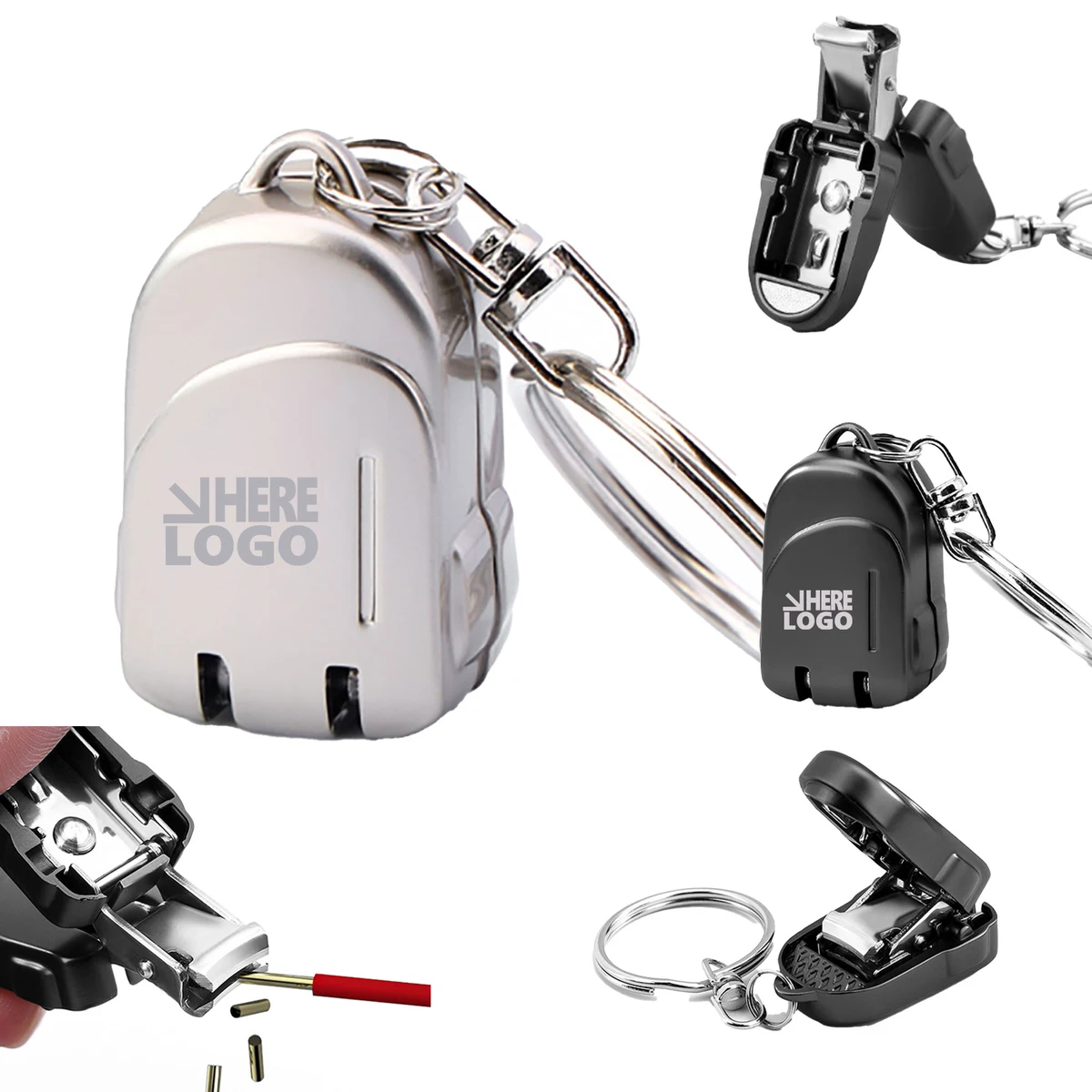 MOQ 20 Mini Nail Clipper Keychain 1