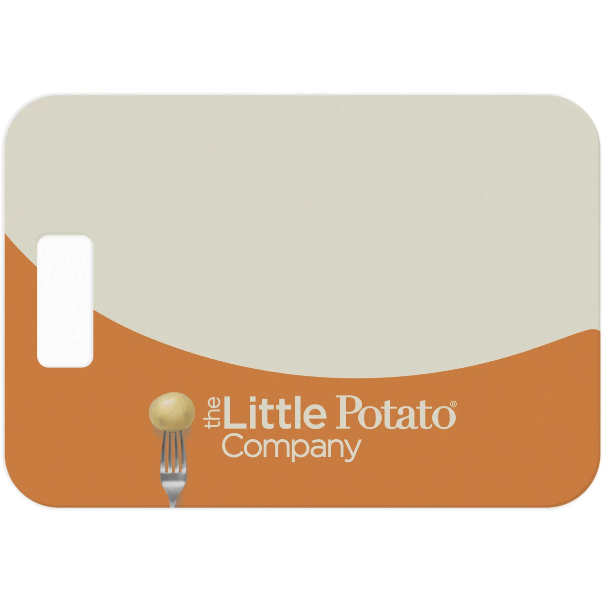 Flexible Cutting Board on FDA .045 clear plastic, with cut-out handle (7.625" x 11") Full Colour 1