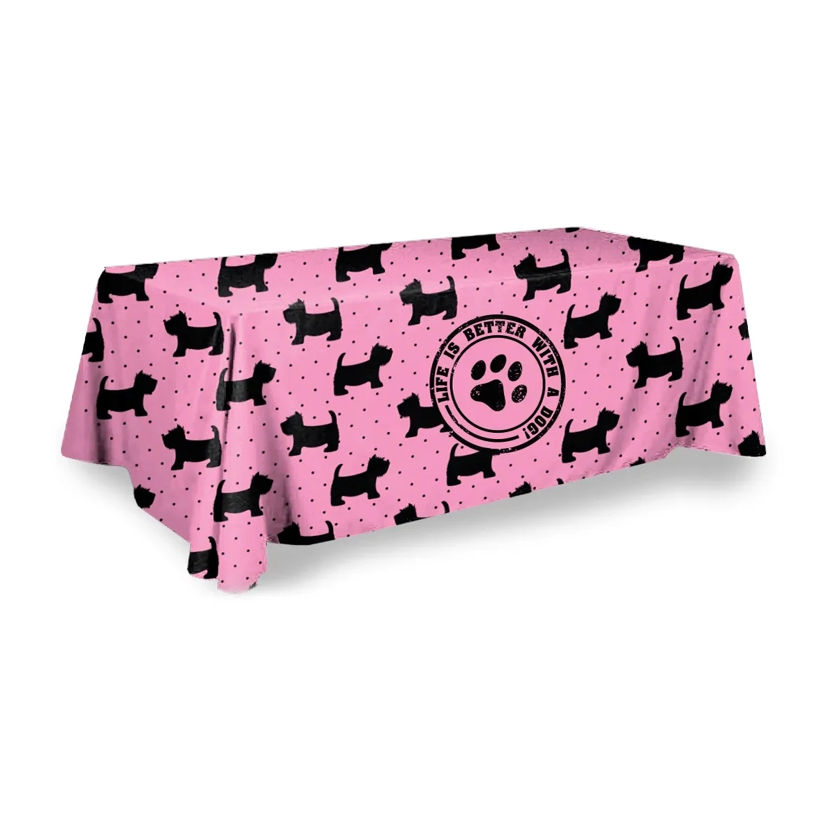 13' x 7.5' Rectangular Table Cover-Full Coverage-Sublimation 1