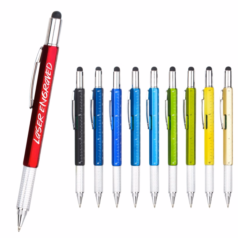 Tool Ballpoint Pen With Ruler Level