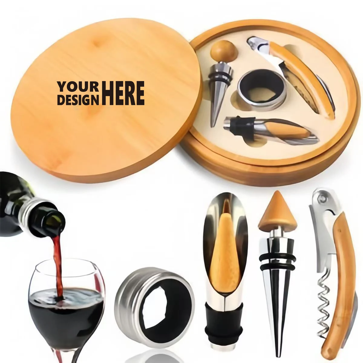 A Pack of 4 Red Wine Corkscrews 1