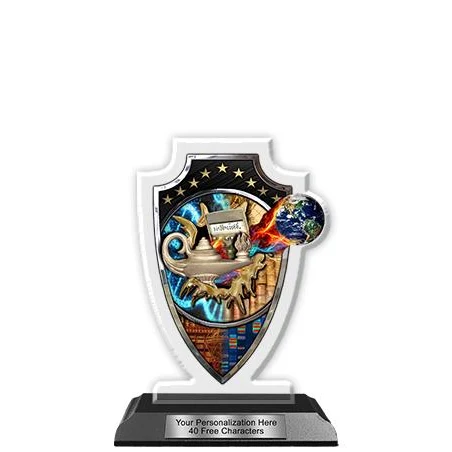 Acrylic Trophy: 6" Arrow Head, Knowledge Design, 3 1