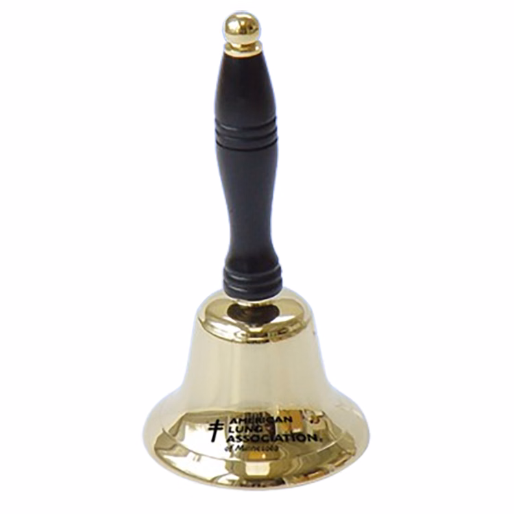 4" Brass Bell with wooden handle