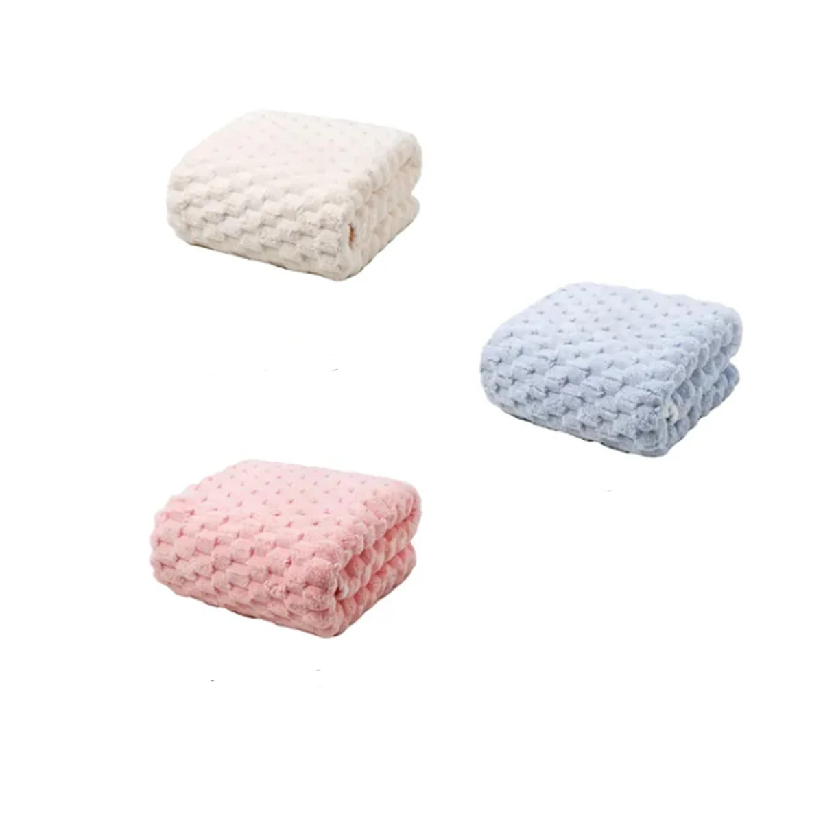 Soft Coral Fleece Bath Towel 1
