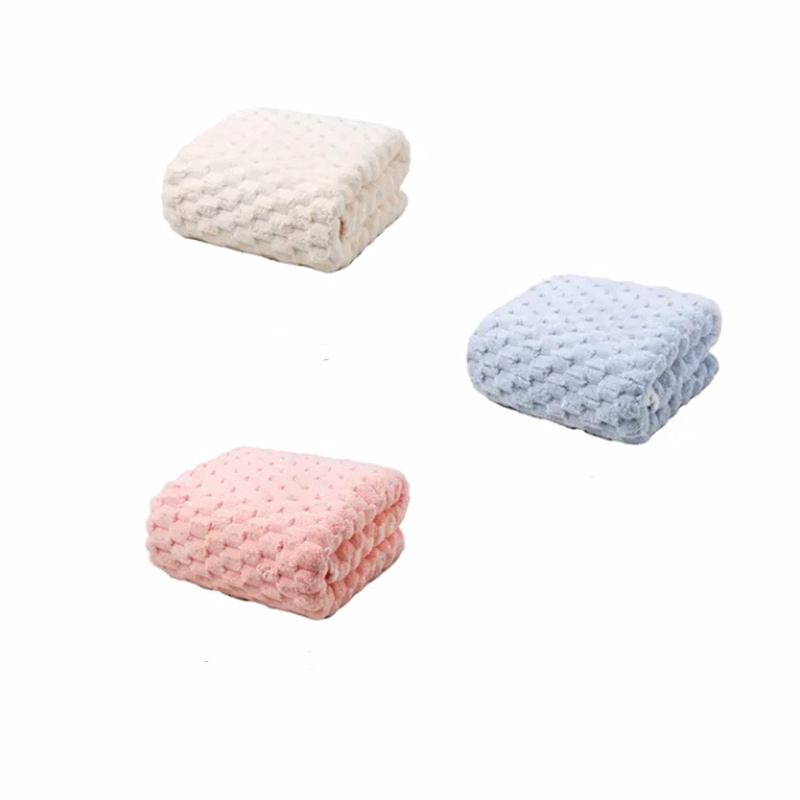 Soft Coral Fleece Bath Towel