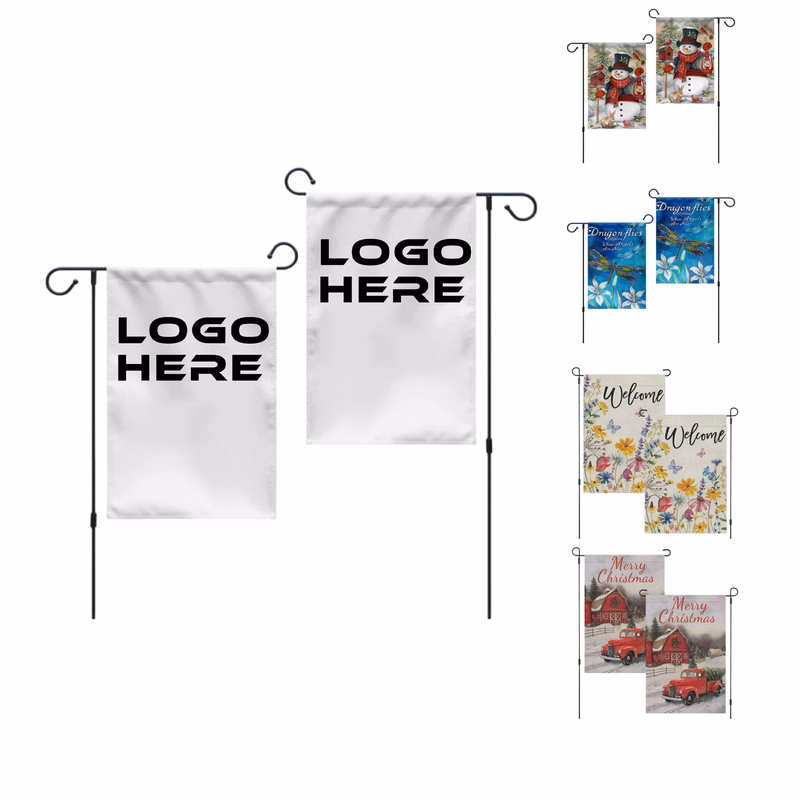 Double-Sided Custom Garden Flags with Hardware