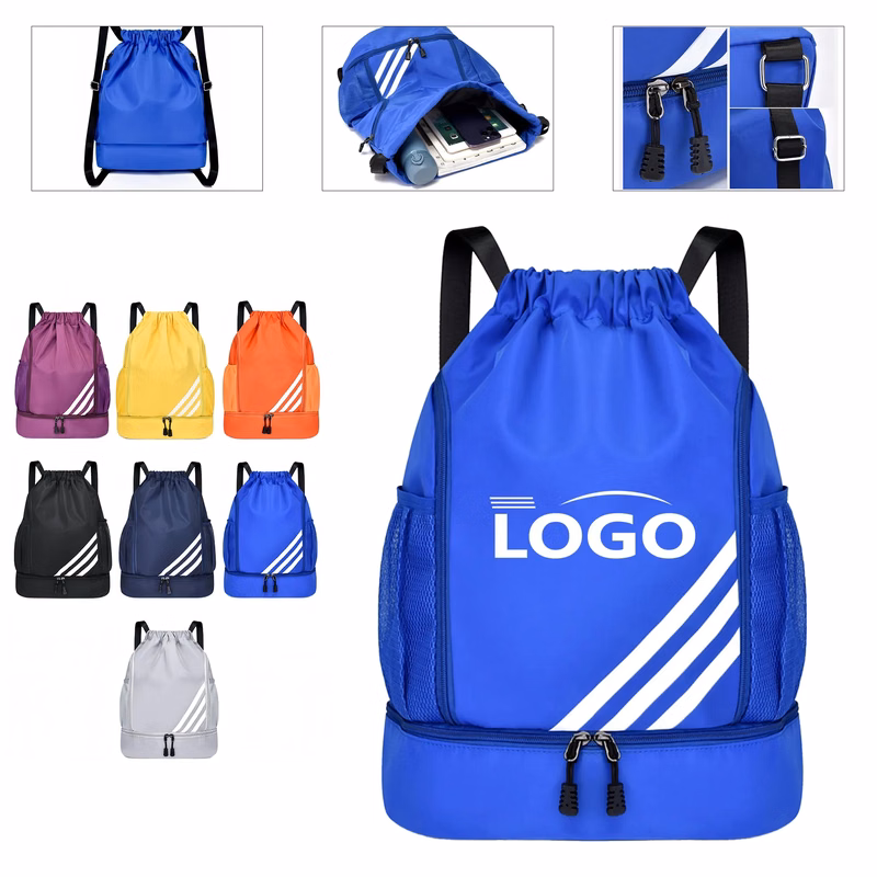 Oxford Drawstring Backpack For Sports Travel