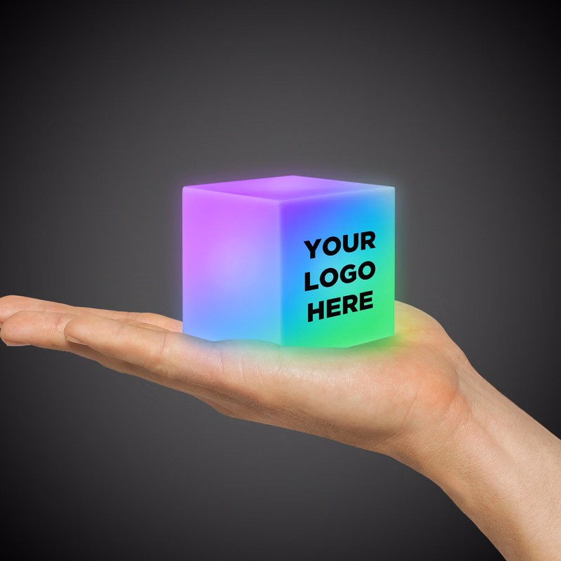 Cube Square Multi Color Light Up Glow LED Shape