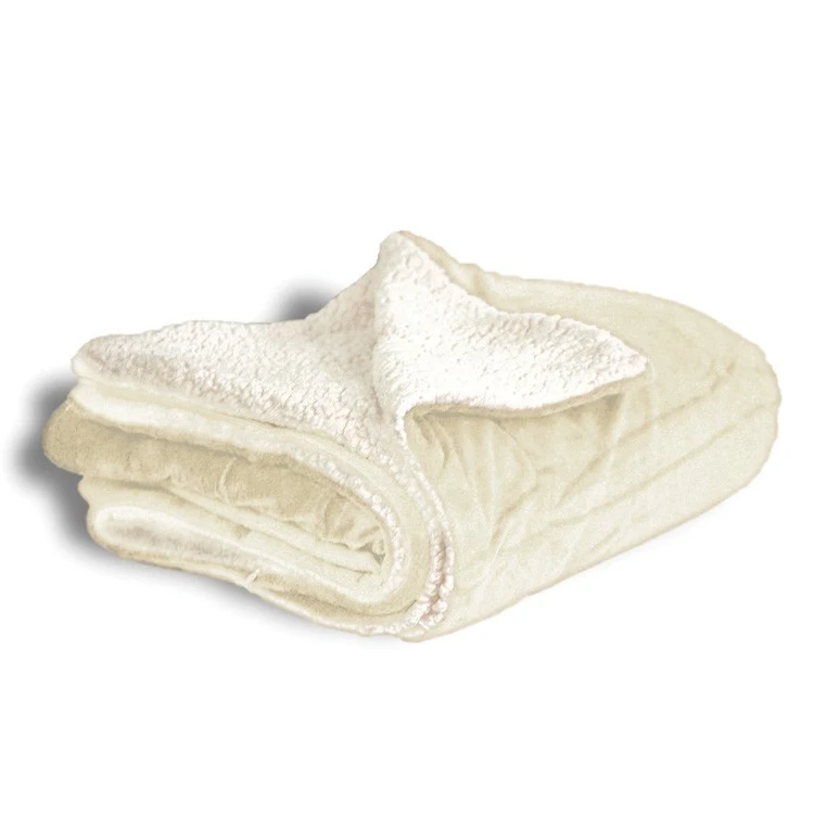 Ivory Sherpa Blanket 1