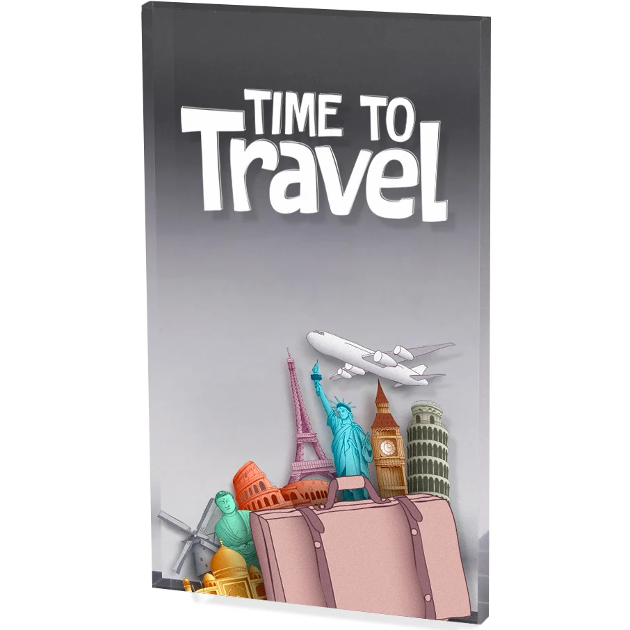 Clear Acrylic Paper Weight (4"x 6"x 3/8") Full Colour PhotoImage 1