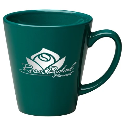 12 oz. Green Cafe Latte Mug 1