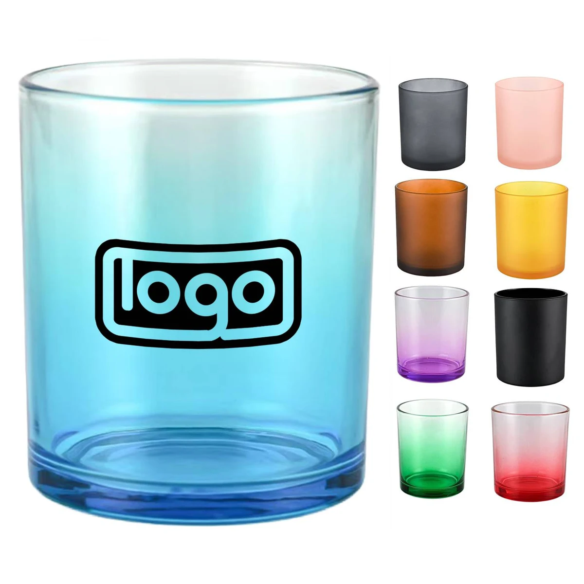Colorful Frosted Scented Candle Cup 1