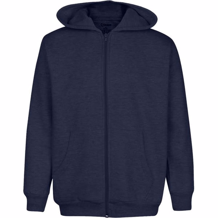 Youth Zippered Hoodies - Navy Size 3/4