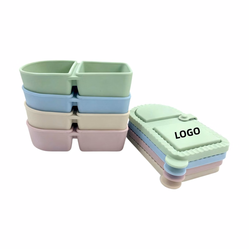Food-Grade Silicone Two-Section Container