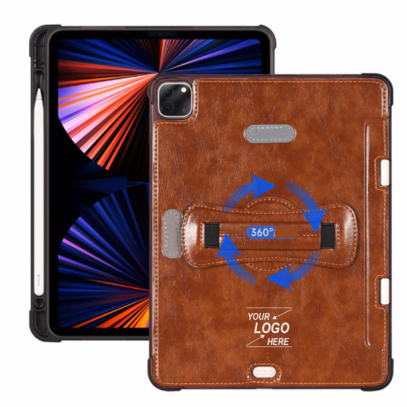 Tablet Leather Wallet Case with Handle