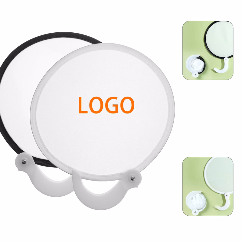Outdoor Hand Held Folding Round Fan