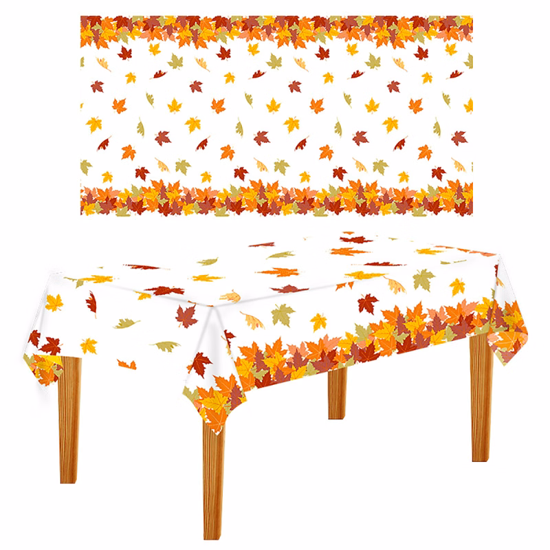 220x130CM Thanksgiving Day Maple Leaf Table Cloth