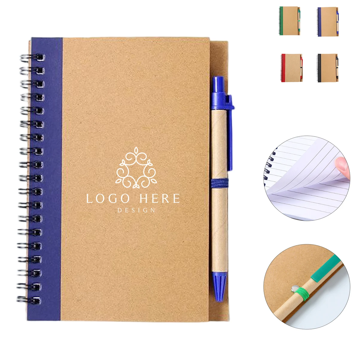 Eco Friendly Kraft Spiral Notebook 1