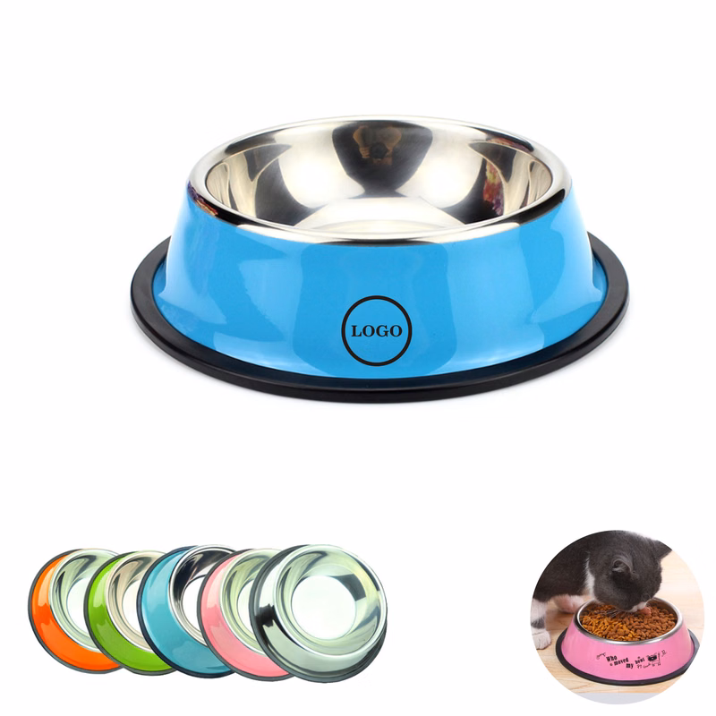 Customizable Stainless Steel Pet Bowl for Dogs and Cats