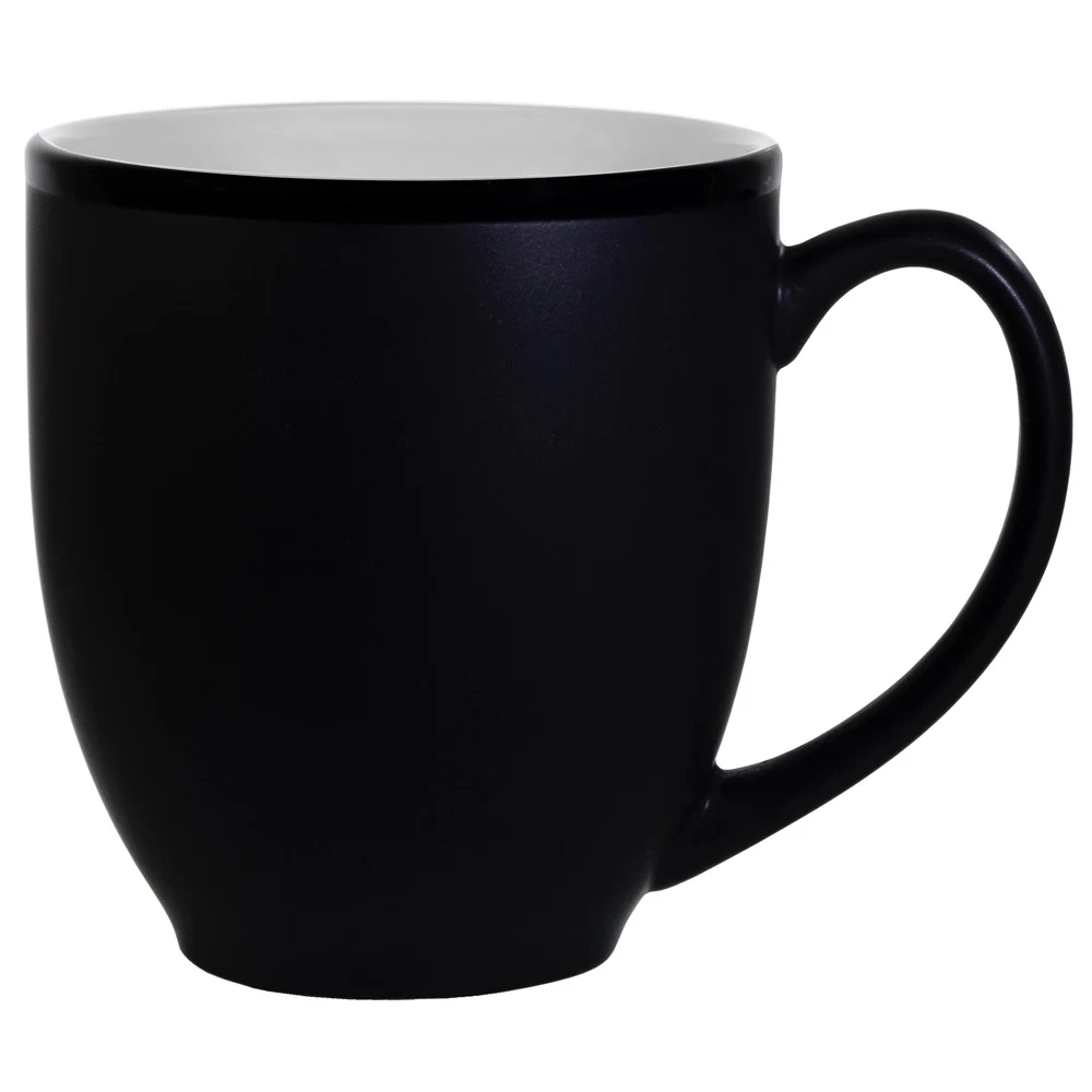 Hilo Bistro Two-Tone Matte Mug: White (16 Oz.) 1