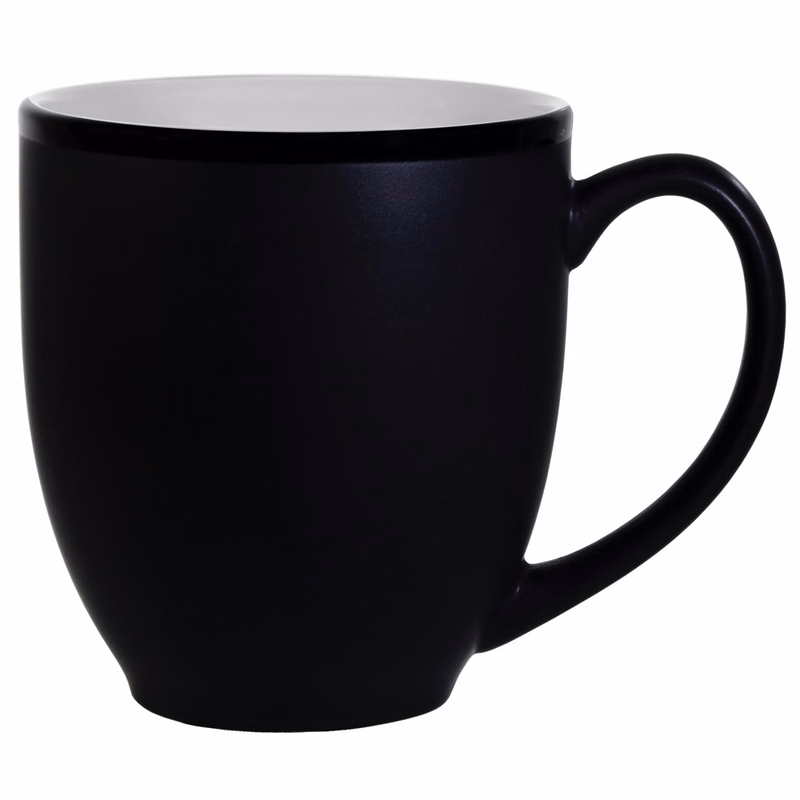 Hilo Bistro Two-Tone Matte Mug: White (16 Oz.)