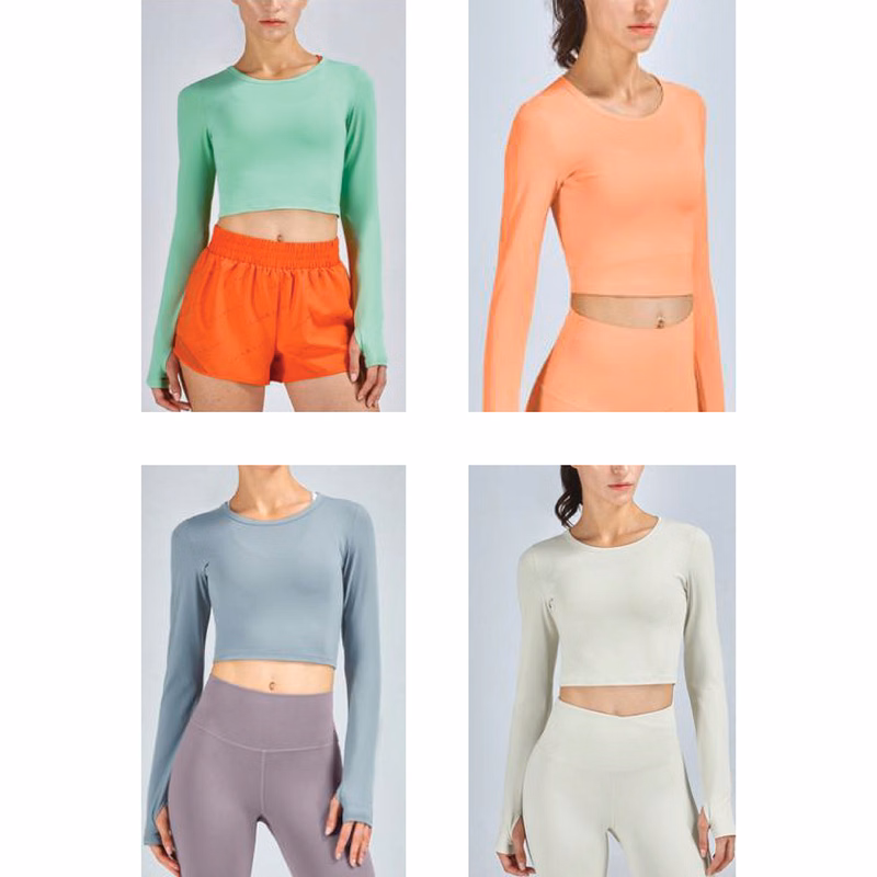 Yoga Cropped Long Sleeve T-Shirt