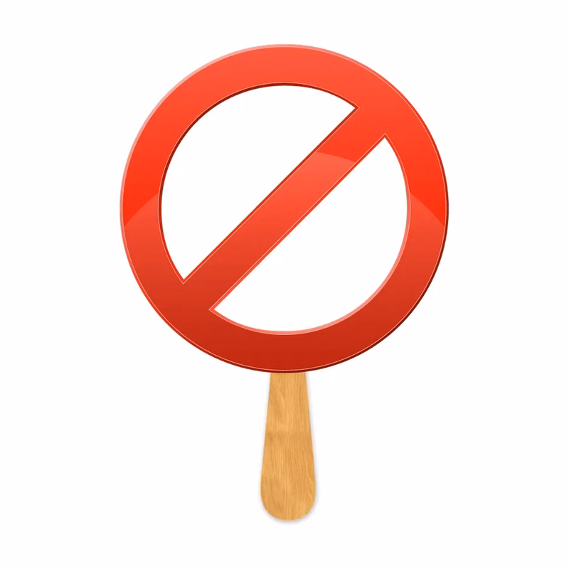 Stop Sign Hand Fan