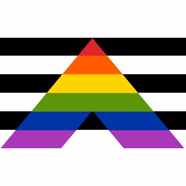 Straight Ally Stick Flag