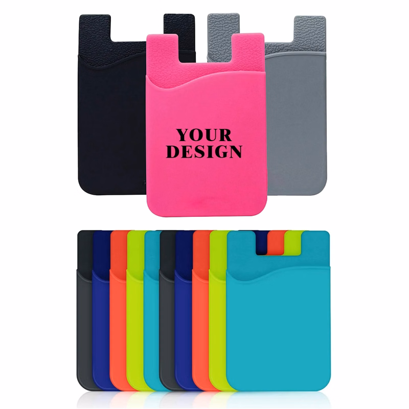 Silicone Cell Phone Card Holders