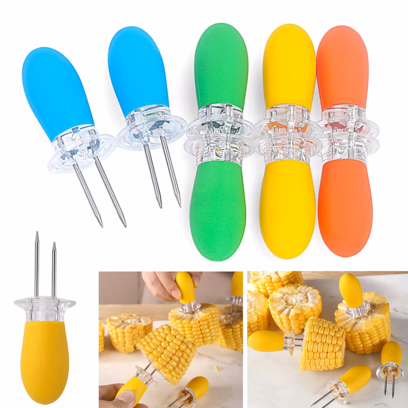 BBQ Stainless Steel Corn Holder 1pc