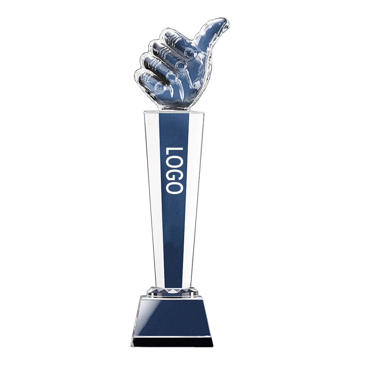MOQ5 Crystal Thumbs Up Trophy Award 1