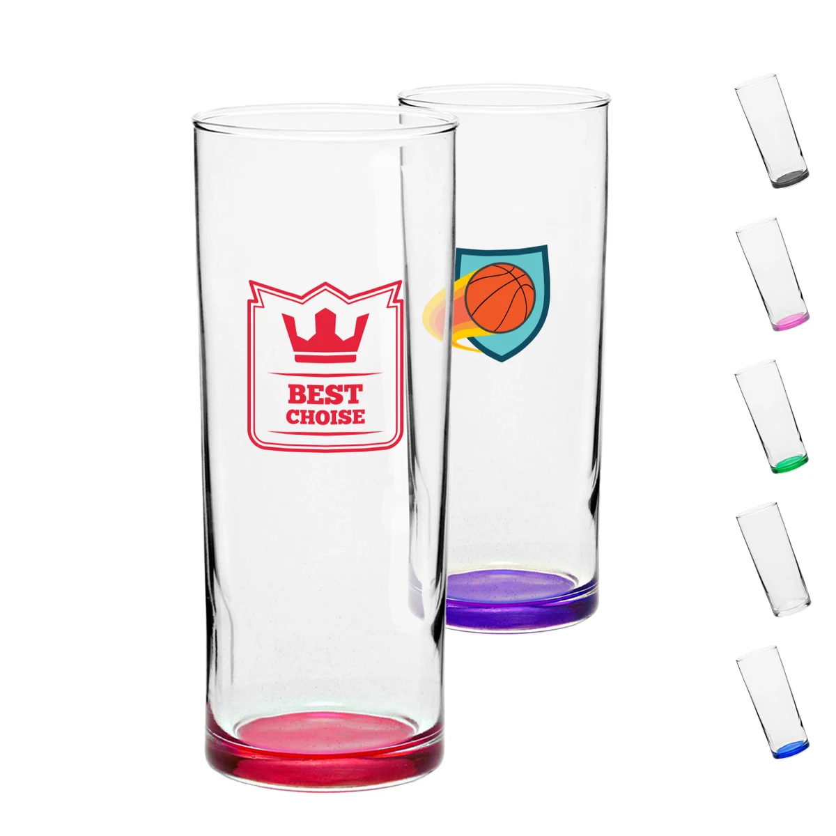 Clear Libbey USA Made 12 oz., Zombie Glasses 1
