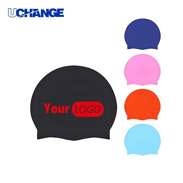 Custom Logo Silicone Swim Cap 1