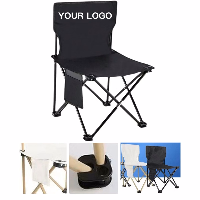 Compact Folding Chair with Side Storage Compartments