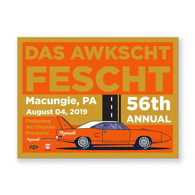 Full color metal dash plaques 9-12 sq" 1