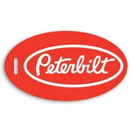 Screen Printed Poly Write-on Tag w/ Flexible Plastic Loop Strap (2"x3.5") Oval 1