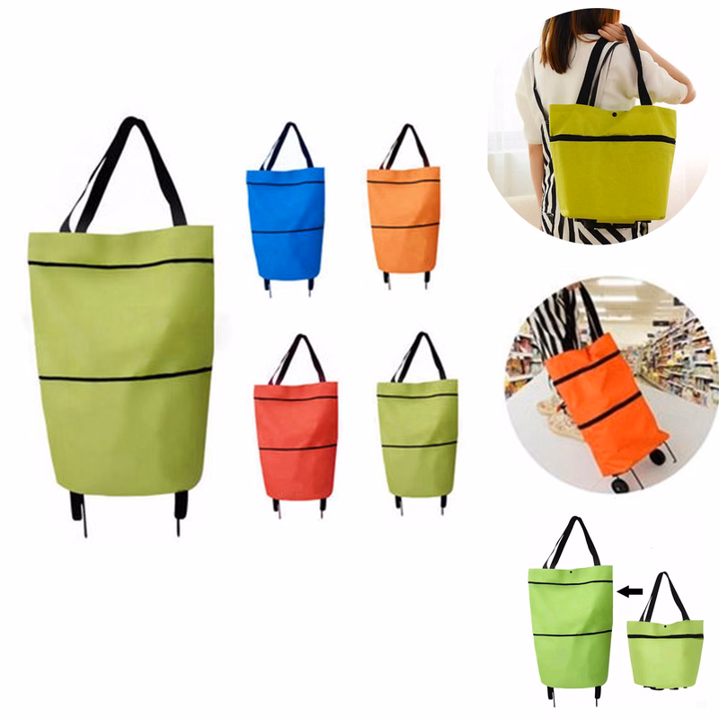Foldable Collapsible Trolley Bags with Wheels